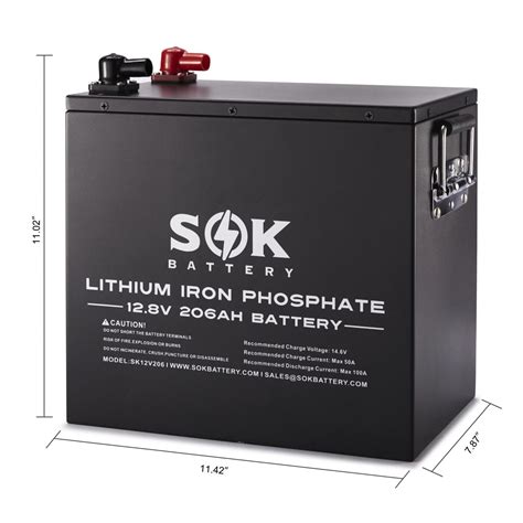 sok battery 12v 206ah